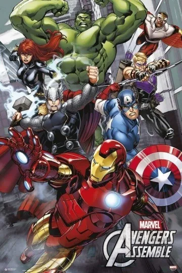 Marvel Avengers Premium Matte Vertical Poster 24x36 inches Iron Man Hulk