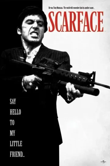 Scarface Say Hello To My Little Friend Poster Premium Matte Vertical Poster