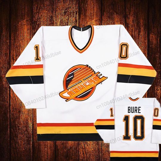 Custom Vintage 1991-92 Vancouver 10 Pavel Bure Embroidery Hockey Jersey Youth Kids Adult Any Size And name Jersey 99