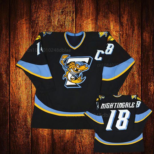 Discover Custom Vintage Toledo Walleye Jared Nightingale Embroidery Stitched Hockey Jersey Youth Kids Adult Any Size And name 72