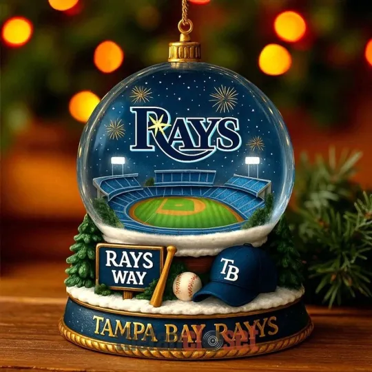 Discover Tampa Bay Baseball Rays Team Christmas Ornament Fan Gift Decor