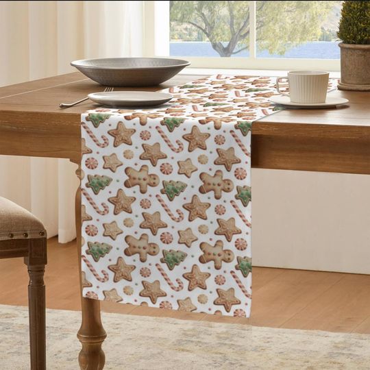 Discover Christmas Table Runner, Festive Holiday Decor
