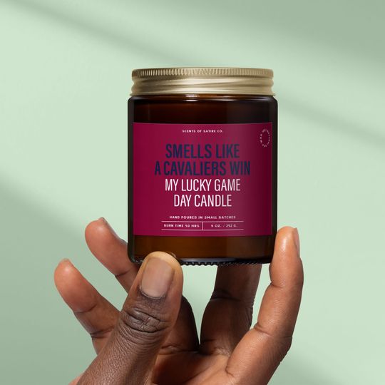 Discover Smells Like a Cavaliers Win  Your Lucky Game Day Candle | Funny Cleveland Cavaliers Gift | Perfect for NBA Watch Parties