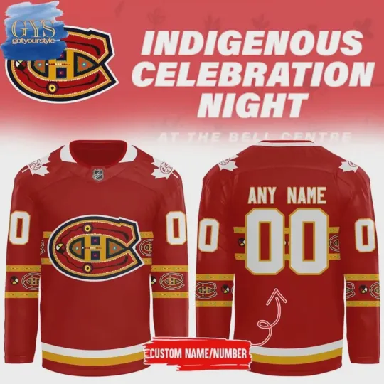 Discover Custom Canadiens Montréal 2025 Indigenous Culture Hockey Shirt Men's Fan Gear