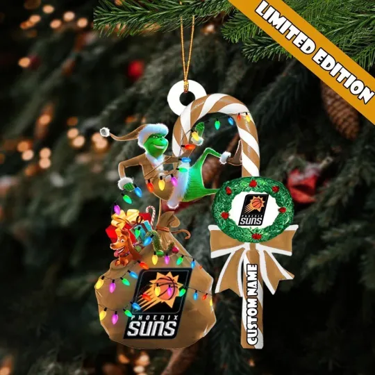 Personalized Phoenix Basketball Suns Team funny character Christmas Ornament Gift Decor
