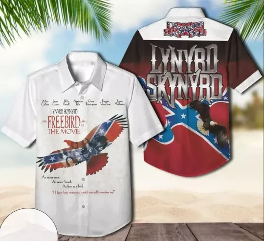 Lynyrd Skynyrd Freebird Hawaiian Shirt for Men Adults