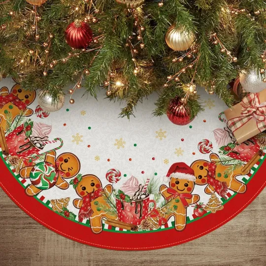 Gingerbread Christmas Tree Skirt