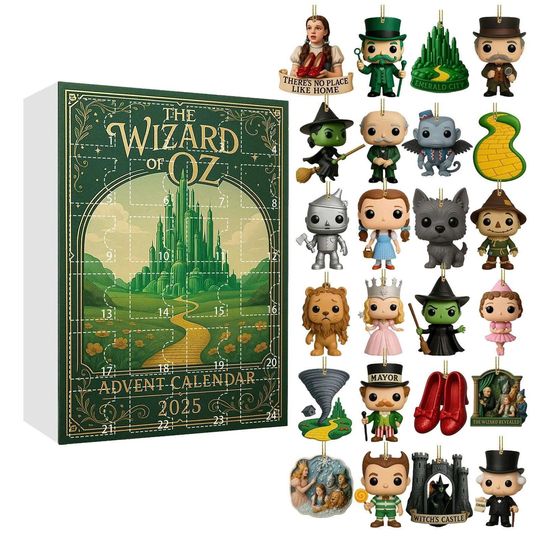 Wizard of Oz Advent Calendar Gift | Christmas Countdown Decor | Gift For Kids | Advent Calendar