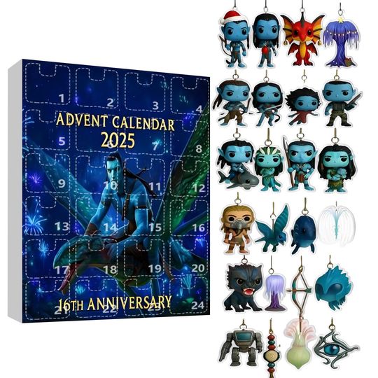 Discover Christmas Advent Calendar 2025, Avatar Christmas Countdown Calendars,24 Days of Xmas Surprises,with 24 Collectible for Kids Gift