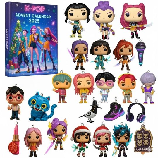 Discover 2025 K-Pop Advent Calendar, Collectible Anime Figures, Fun Christmas Countdown Gift