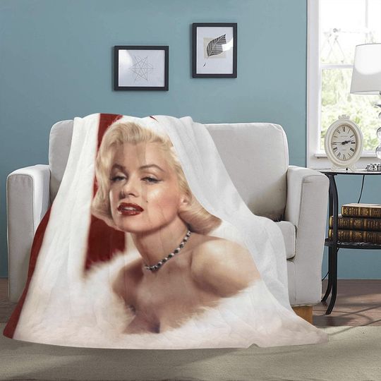 Marilyn Monroe Fleece Blanket for Home Decor and Gift
