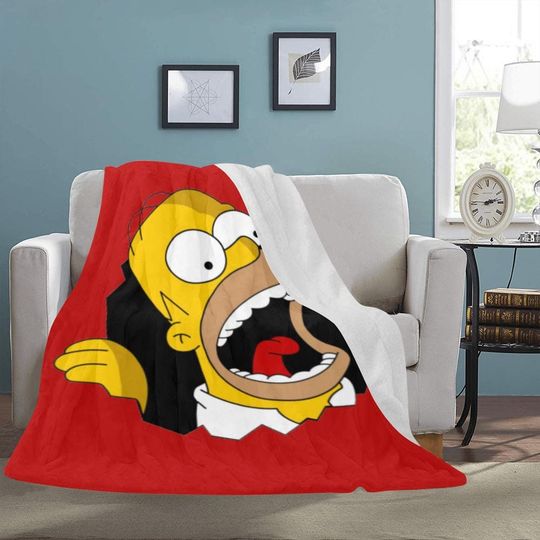 Simpsons Family Fleece Blanket