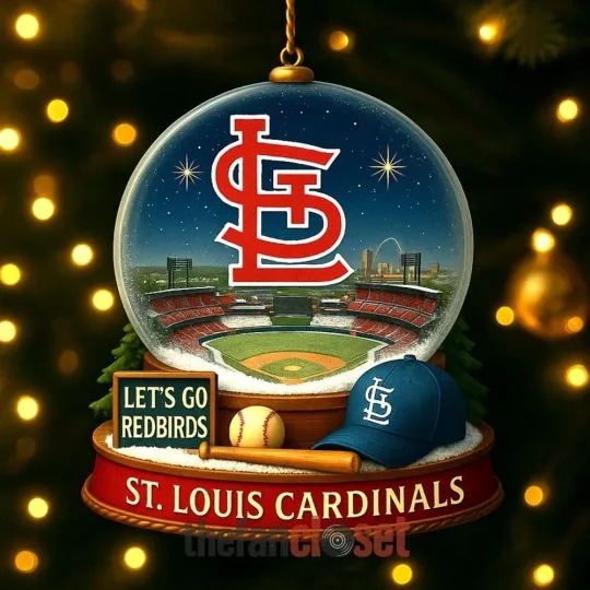 St. Louis Baseball Cardinals Team Christmas Ornament Fan Gift Decor