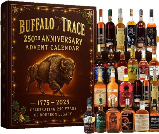 Buffalo Trace 250th Anniversary Advent Calendar 2025, 2D Acrylic Whiskey Advent