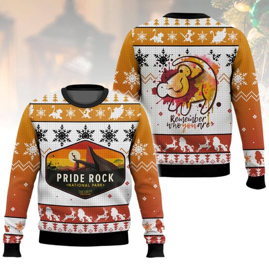 Discover Lion King Christmas Ugly Sweater, Pride Rock Holiday Sweater, Xmas Gift