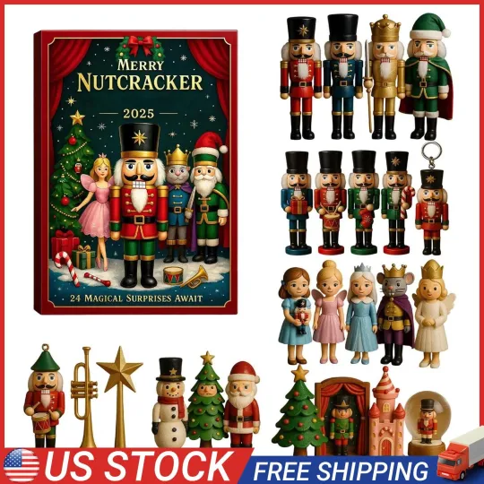 Merry Nutcracker Advent Calendar 2025 24-Day Christmas Countdown Calendar..