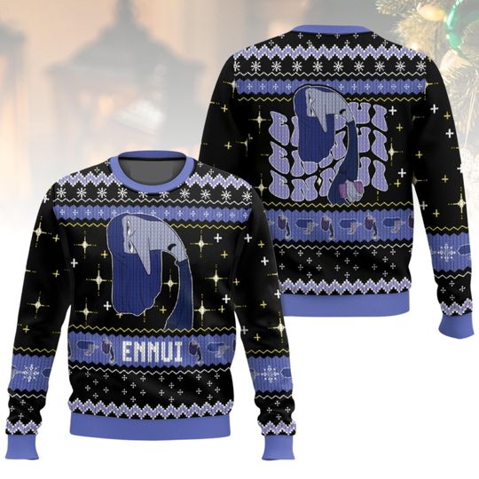 Discover Ennui Christmas Ugly Sweater, Unique Holiday Sweater, Funny Xmas Gift