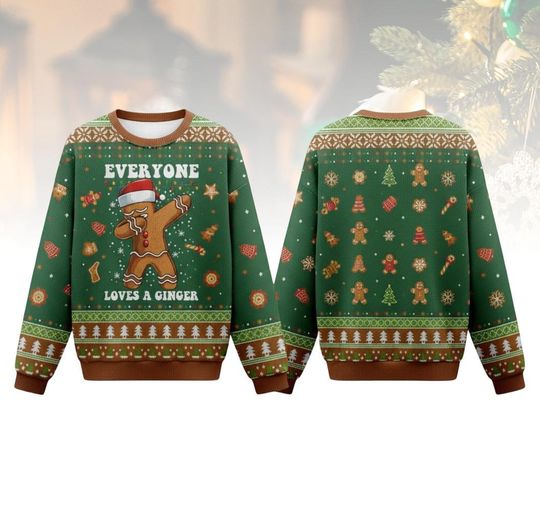 Discover Gingerbread Christmas Ugly Sweater, Funny Holiday Sweater, Xmas Novelty Gift