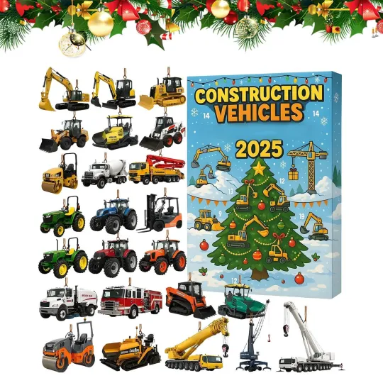 Discover Motorcycles 2025 Christmas Countdown Advent Calendar 24 Days 2D Acrylic Pendant