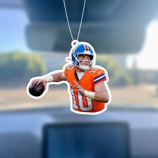 Discover Bo Nix Hanging Air Freshener/Christmas tree ornament/Stocking Stuffer/Denver
