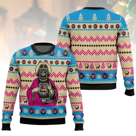 Discover Star Wars Christmas Ugly Sweater, Darth Vader Holiday Sweater, Movie Christmas Sweater For Men And Women, Xmas Gift
