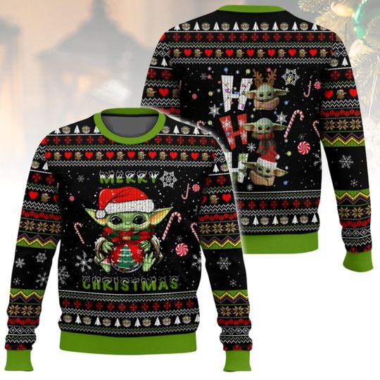 Discover Baby Yoda Christmas Ugly Sweater, Star Wars Sweater For Fan, Holiday  Sweater For Men And Women, Xmas Gift