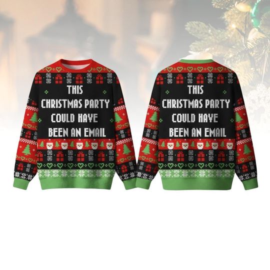 Discover Funny Christmas Ugly Sweater, Email Holiday Sweater, Xmas Sweater For Men And Women, Christmas Party Gift