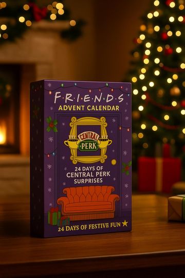 Friends Central Perk Advent Calendar  24-Day Funny TV Show Christmas Countdown Box, Holiday Surprises for Fans
