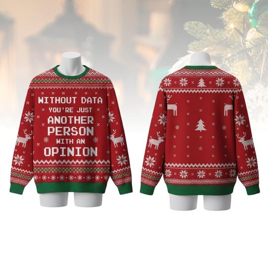 Discover Funny Data Quote Christmas Ugly Sweater, Holiday Sweater, Geek Sweater For Men And Women, Xmas Gift