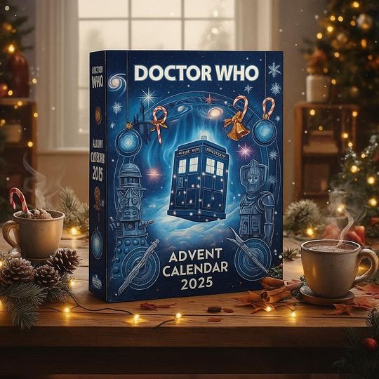 Discover Doctor Who Advent Calendar 2025  Sci-Fi Christmas Countdown Box with 2D Acrylic Ornaments, Time Traveler Gift Set