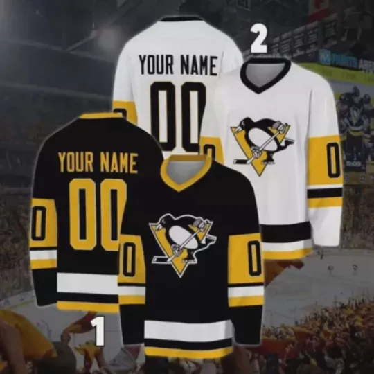 Discover Personalized Pittsburgh Penguins Hockey Shirt, Custom Ice Hockey Fan Gear Gift