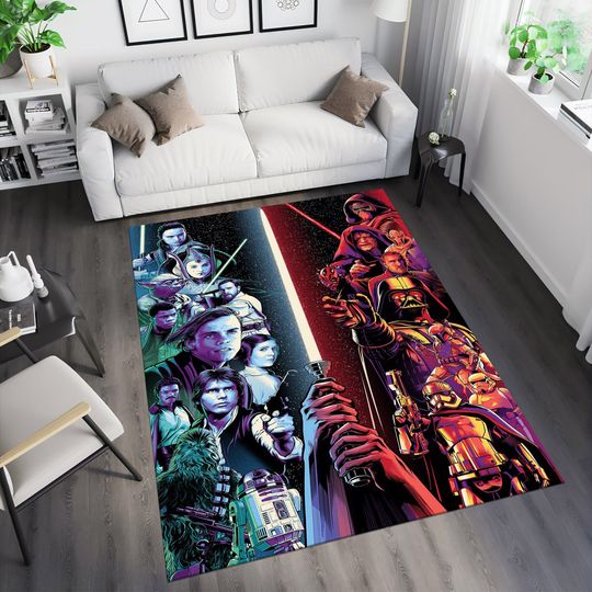 Star Wars Darth Vader Rug for Living Room and Kids' Rooms