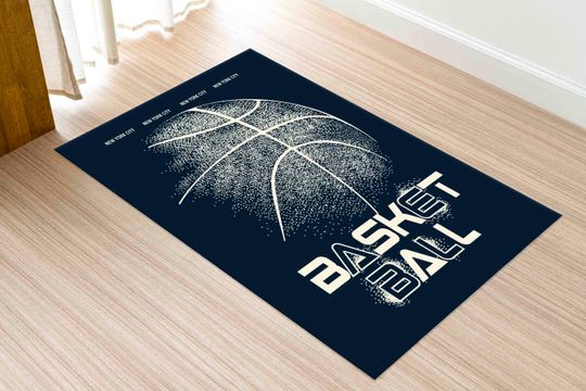 Discover Motivation Rug, Front Door Rug, Thick Rug, Man Cave Rug, Basketball Rug, Ball Rug, Machine Washable Rug