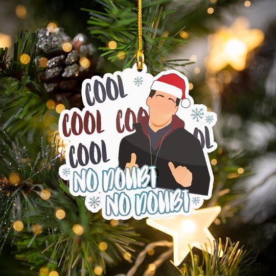 Discover Brooklyn 99 Cool Cool No Doubt Christmas Ornament |Brooklyn 99 Jake Peralta Acrylic Ornament |2025 Christmas Ornament |Christmas Tree Decor
