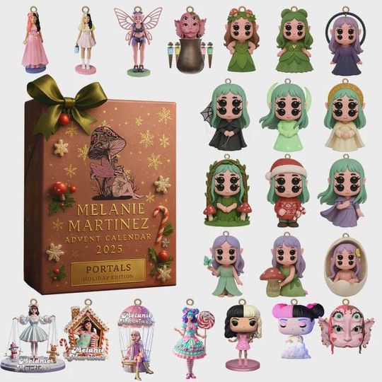 Discover Melanie Martinez Advent Calendar 2025, 24 Portals-Themed Mini Figures & Ornaments, Fantasy Pop Christmas Gift for Fans