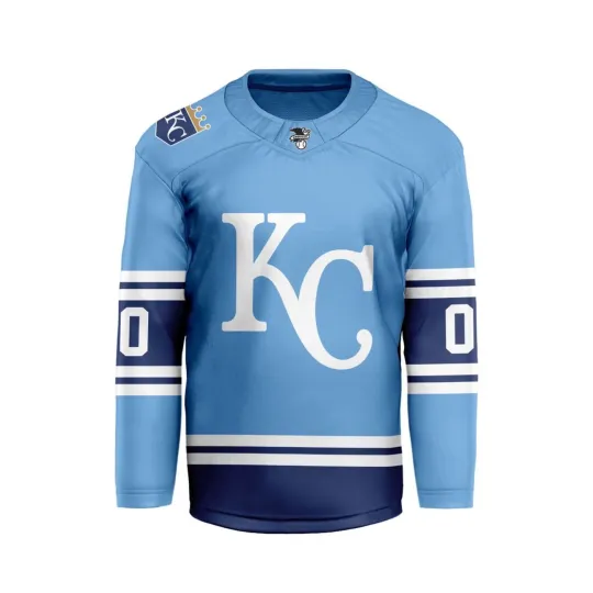 Discover Personalized Kansas City Royals Alternate Hockey Shirt Men's Fan Gear Xmas Gift