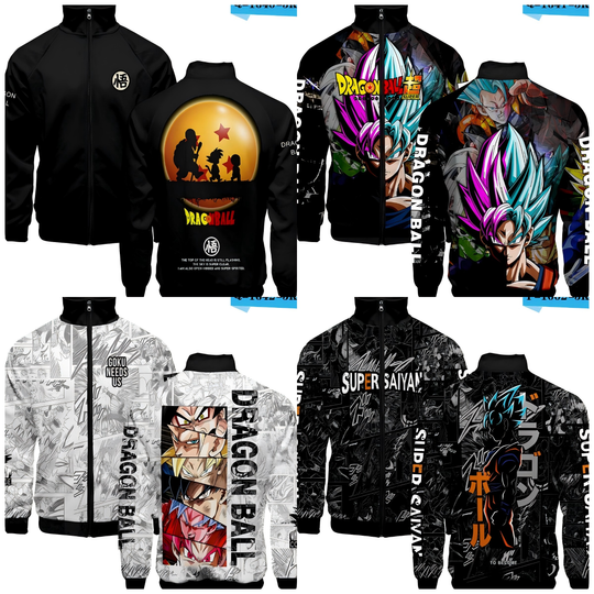 Dragon Ball Son Goku Streetwear Baseball Uniform Adult Costume Jacket Men Women Spring Fall Cardigan Sweatshirt Gift