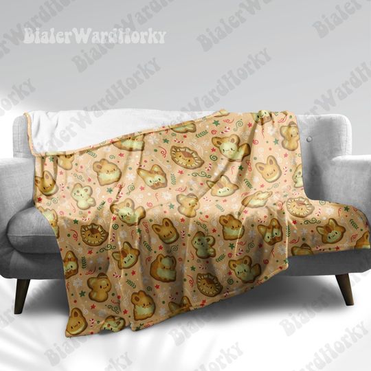 Discover Eeveelutions Cookies Blanket: Anime Cozy Blanket, Throw Soft Plush Blanket, Unique Anime Print Cozy Blanket