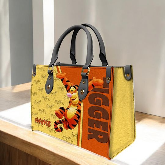 Winnie The Pooh Tigger Cartoon Leather Bag - Gift for Birthday or Travel