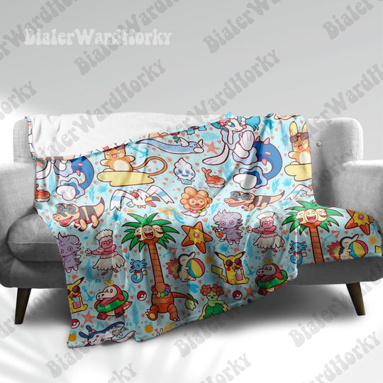 Discover Chibi Manga Fleece Blanket: Anime Video Game Room Decor