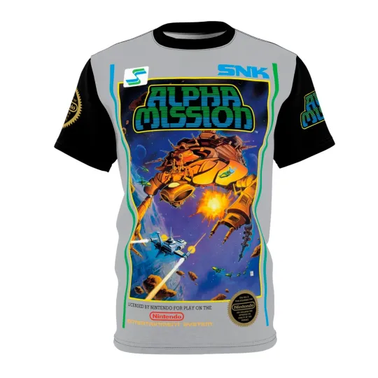 Discover Alpha Mission NES Retro Vintage Video Game T-Shirt