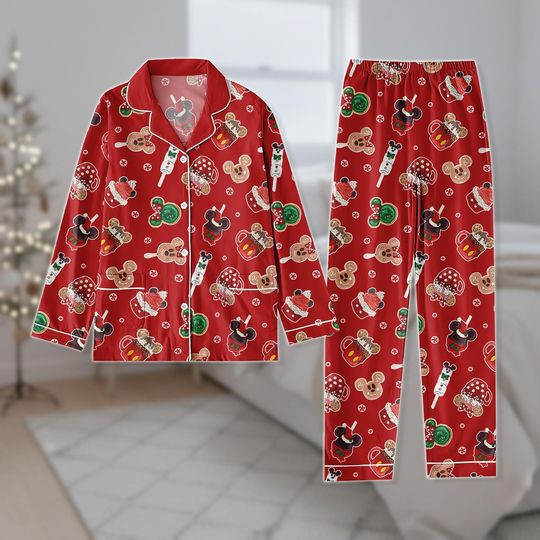Discover Mickey Mouse Christmas Pajamas, Holiday Pajama Set, Disney Family Matching Pajamas Set, Christmas Gift