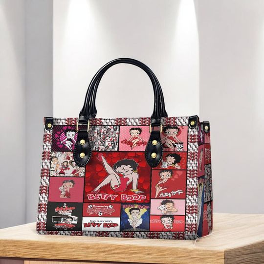 Discover Personalized Betty Boop Leather Handbag - Gift for Birthday or Travel