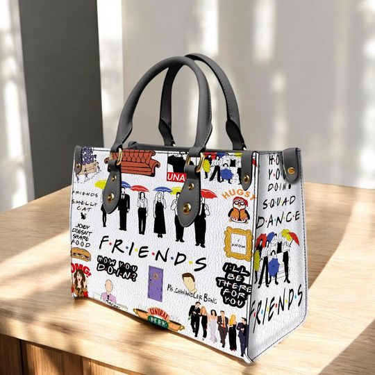 Discover Personalized Friends Show Leather Handbag Gift for Friends Fan