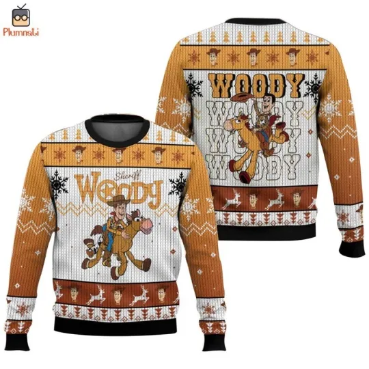 Toy Story Woody Ugly Christmas Sweater, Sheriffy Woody Shirt, Buzz Lightyear Shirt