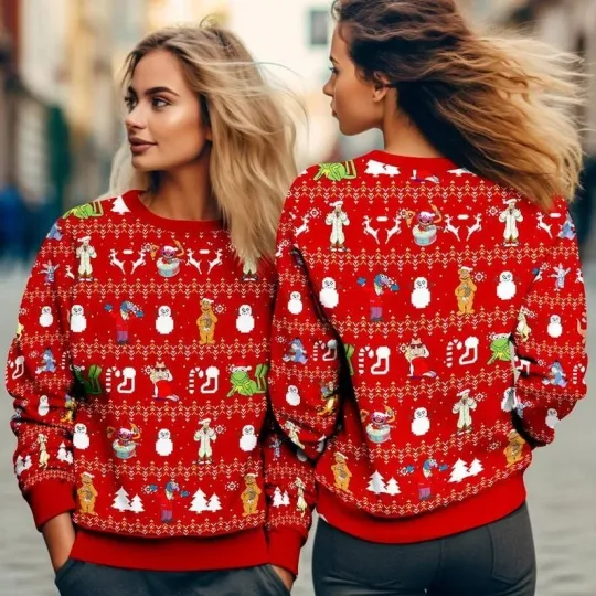 The Muppet Christmas Carol Ugly Chirstmas Sweater, Gonzo Rizzo Chirstmas Shirt