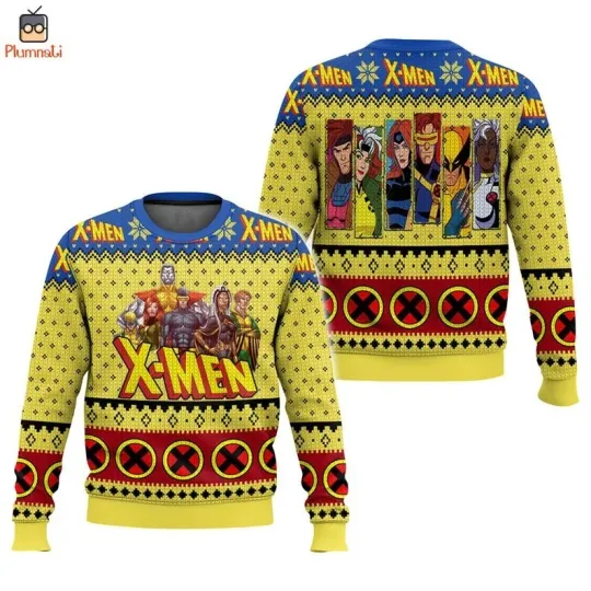 X-Men Christmas Ugly Sweater, Avengers Christmas Sweatshirt