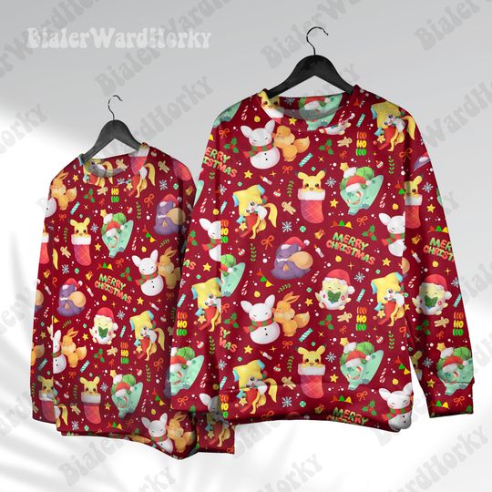 Discover Anime Christmas Hoodie Sweatshirt: Legendary Water Dog Video Game Hoodie Shirt Anime Sweatshirt