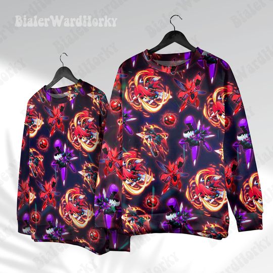 Discover Scizor Anime Hoodie: Bug Type Sweatshirt, Gift for Fans