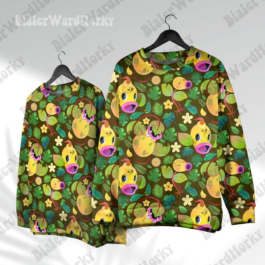 Discover Bellsprout Evolution Hoodie Sweatshirt Grass Type Hoodie Manga Anime Funny Fans Gifts